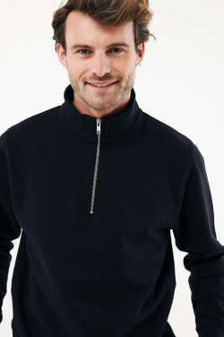 Logo trade advertising products picture of: IQONIQ Elgon recycled cotton quarter zip sweater