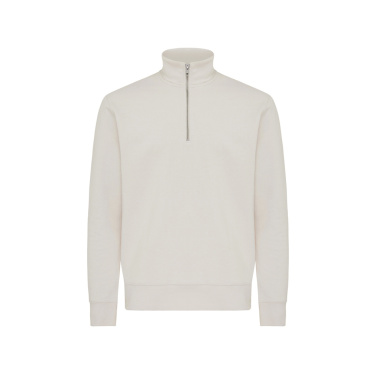 Logo trade promotional merchandise photo of: IQONIQ Elgon recycled cotton quarter zip sweater