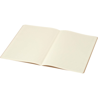 Logotrade promotional merchandise image of: Slyk A5 kraft cahier notebook with ruled pages
