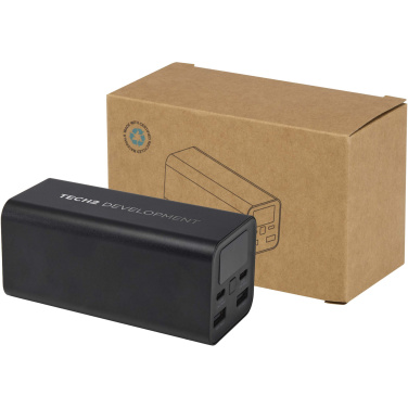 Logo trade corporate gift photo of: Acamar 20.000 mAh 70W recycled aluminium laptop power bank