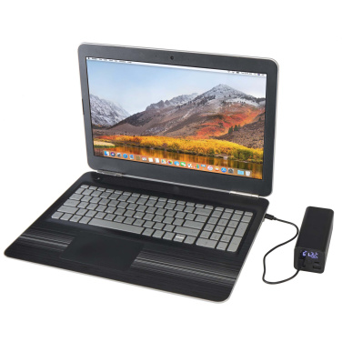 Logo trade promotional giveaways image of: Acamar 20.000 mAh 70W recycled aluminium laptop power bank