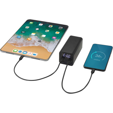 Logo trade promotional giveaways picture of: Acamar 20.000 mAh 70W recycled aluminium laptop power bank