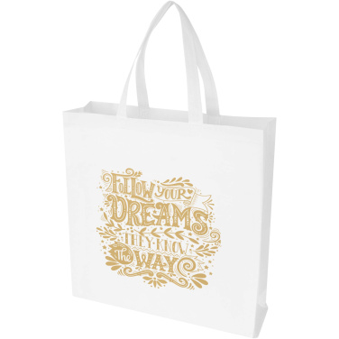 Logotrade promotional product image of: EcoSeal GRS recycled nonwoven gusset tote bag 12L