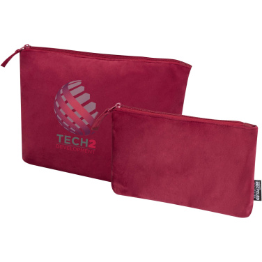 Logo trade promotional items picture of: Swift GRS recycled velvet toiletry bag set