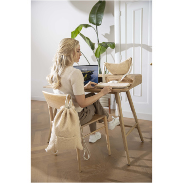 Logotrade corporate gifts photo of: Bear GRS recycled sherpa drawstring backpack 9L