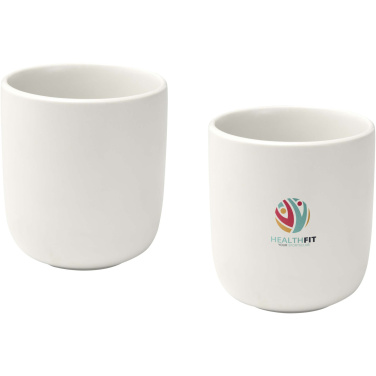 Logo trade promotional items image of: Male 200 ml ceramic cups - set of 2