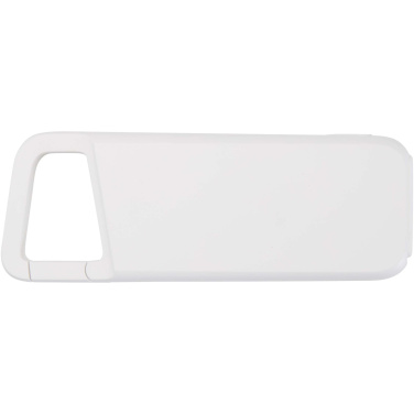 Logo trade promotional merchandise photo of: Alkes 5000 mAh 12W recycled plastic water resistant power bank with carabiner