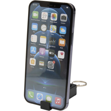 Logo trade promotional gift photo of: Aggia recycled plastic phone stand with fidget toy