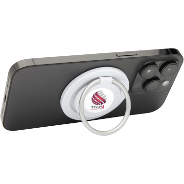 Logotrade promotional items photo of: Albali recycled plastic magnetic phone holder with ring stand