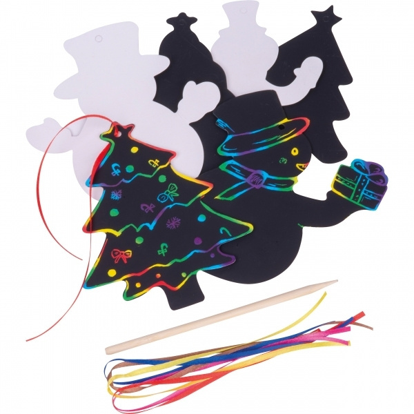 Logotrade promotional product picture of: Scratch-off Christmas ornaments SOUTH POLE