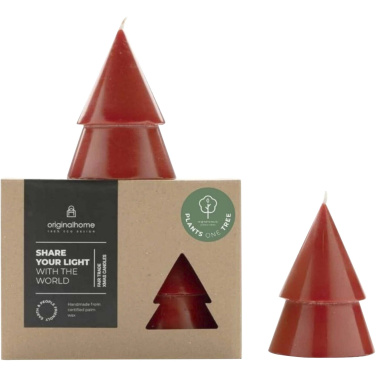 Logo trade advertising products picture of: Originalhome Xmas tree candle set of 2 - M