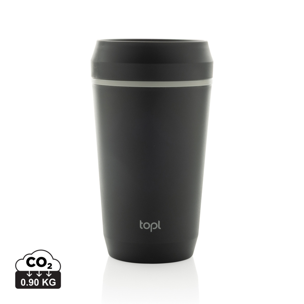 Logo trade promotional merchandise image of: Topl Recycled Plastic To Go Tumbler Patented 360 Lid 354ml