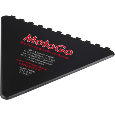 Logo trade business gift photo of: Frosty triangular recycled plastic ice scraper