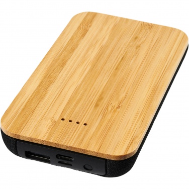 Logo trade ärikingi pilt: Tulevane 6000 mAh bambusest/kangast juhtmevaba akupank
