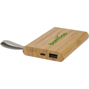 Logotrade ärikingituse foto: Tulda 5000 mAh bambusest akupank