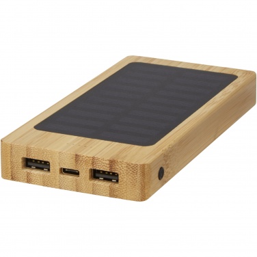 Logotrade reklaamtoote foto: Akupank Alata 8000 mAh bambusest päikesepank