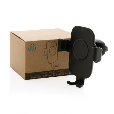 Logo trade firmakingitused foto: RCS taaskasutatud plastist 10W juhtmevaba laadimisega autohoidik