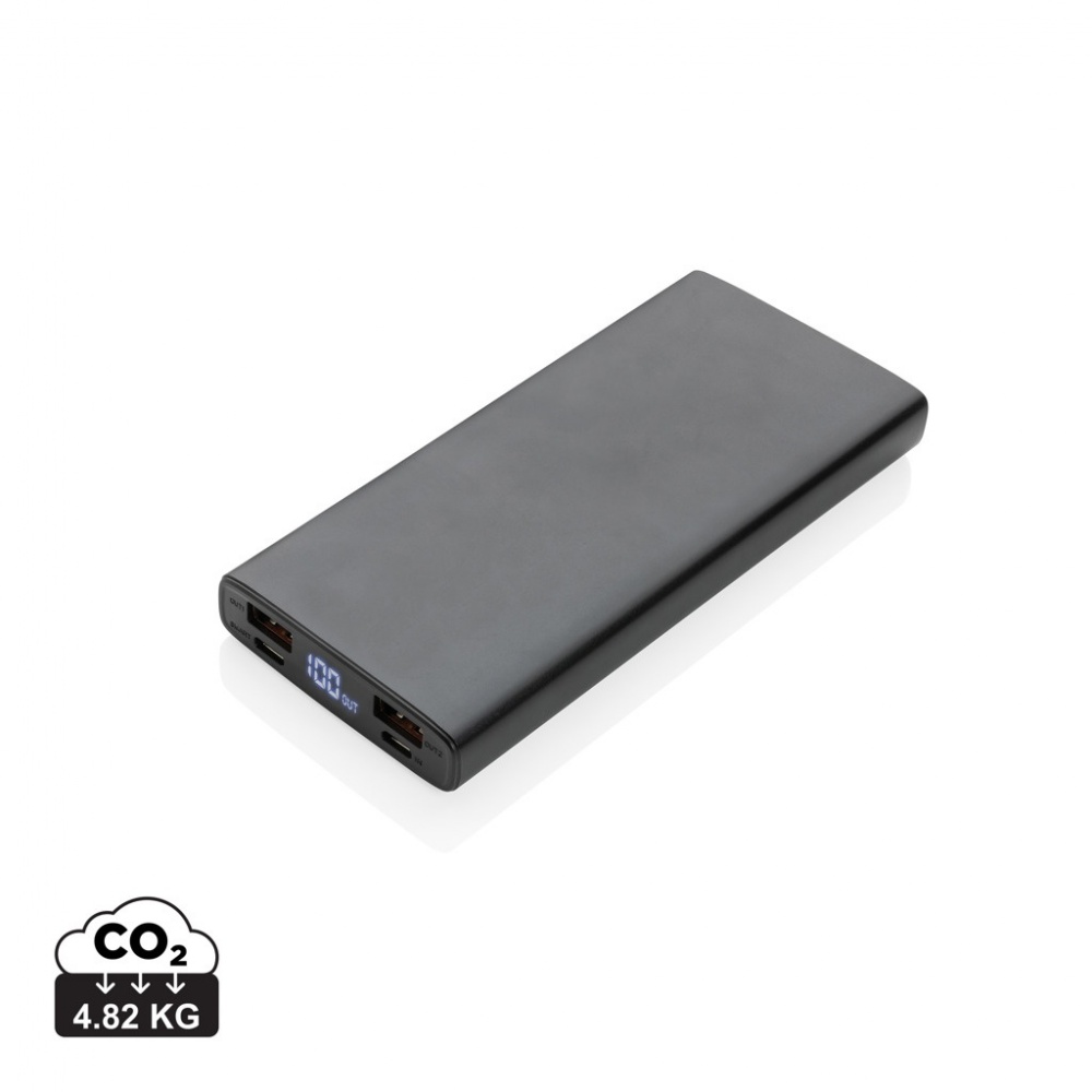 Logotrade reklaamkingi foto: Alumiiniumist 18 W 10 000 mAh PD Powerbank