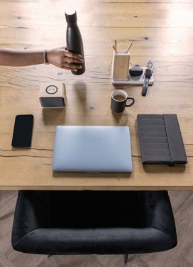 Logotrade meene foto: RCS Rplastic 3W kõlar koos bambusest 5W juhtmevaba ühendusega