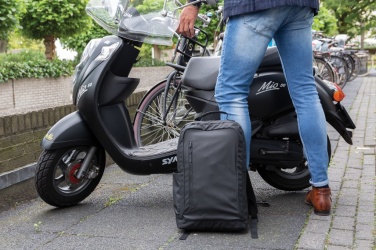 Logotrade meene foto: Moodne must 15,6-tolline sülearvuti seljakott PVC-vaba