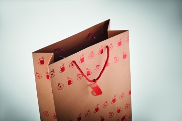 Logotrade reklaamkingitused pilt: Mustriga kinkepaberkott