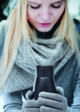 Logo trade reklaamtoote pilt: Sooja-jahe topeltseinaga pudel