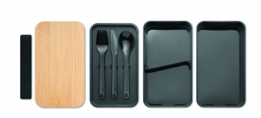 Logo trade firmakingi pilt: PP-st lõunakarp ja bambusest kaas