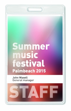 Logotrade firmakingituse foto: Läbipaistev märk 7,5cmx12,5cm