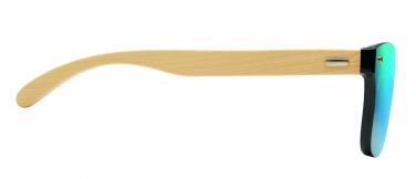 Logo trade firmakingituse pilt: Bambusest sangadega peegelklaasiga päikeseprillid PALDISKI