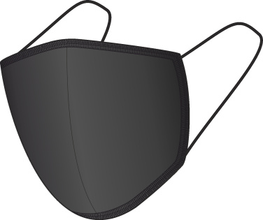 Logotrade meene foto: BLACK-BLACK puuvillane näomask 140116500