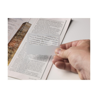 Logotrade ärikingituse foto: Loupe krediitkaardikujuline suurendusklaas