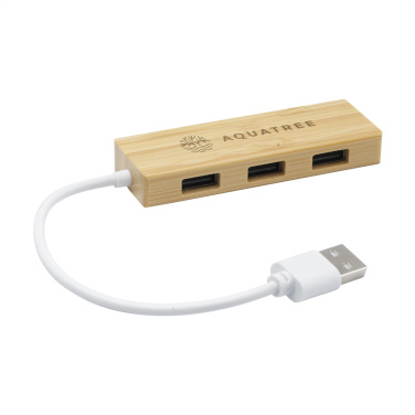 Logotrade reklaamtoote foto: Bambusest USB-jaotur