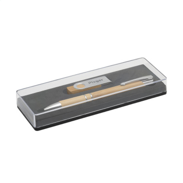Logotrade ärikingitused pilt: Bambusesr Connect kinkekomplekt mälupulgaga 8 GB