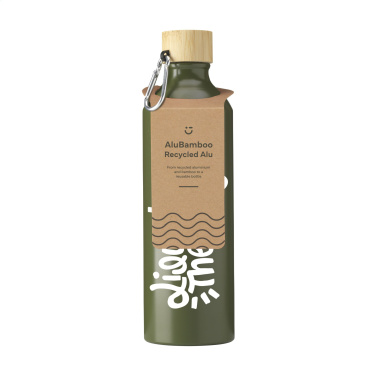 Logotrade firmakingituse foto: AluBamboo GRS Recycled Alu 750 ml veepudel