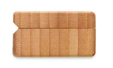 Logotrade reklaamkingitused pilt: OREBAM TWS kõrvaklapid bambusest ümbrises