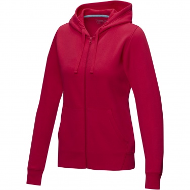 Logo trade mainoslahja ja liikelahja tuotekuva: Ruby women’s organic recycled full zip hoodie
