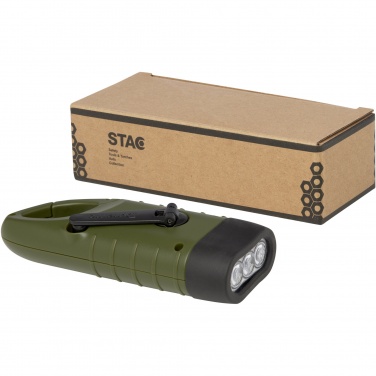 Logotrade mainoslahja tuotekuva: Helios kierrätetystä muovista valmistettu aurinkodynamotaskulamppu karbiinihaalla