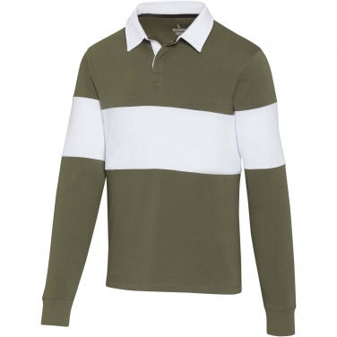 Logo trade mainostuote kuva: Clyde unisex organic rugby polo sweatshirt