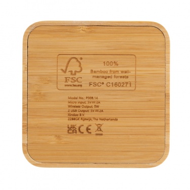 Logotrade mainostuotet kuva: 5W bambulaturi USB:llä
