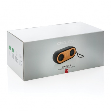 Logotrade liikelahja mainoslahja kuva: Bamboo X -kaksoiskaiutin