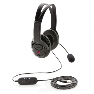 Logo trade mainostuote kuva: Työheadset johdolla