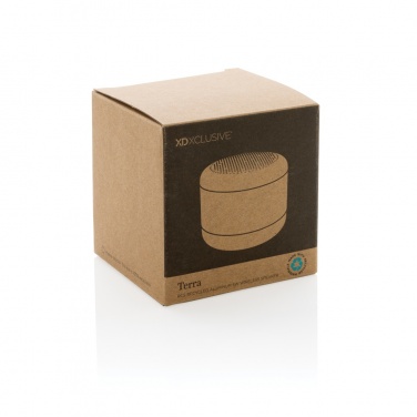 Logo trade mainoslahja ja liikelahja tuotekuva: Terra RCS 5W langaton kaiutin kierrätetystä alumiinista