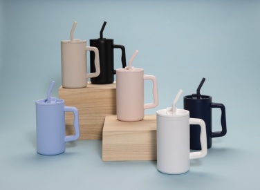 Logo trade mainoslahja kuva: Cube RCS -sertifioitu muki kierrätetystä teräksestä 800ml