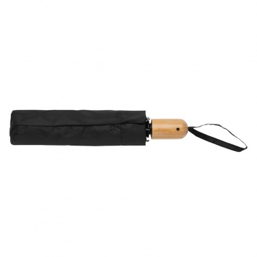 Logotrade liikelahjat kuva: 21" Impact AWARE™ RPET 190T auto open/close bambusateenvarjo