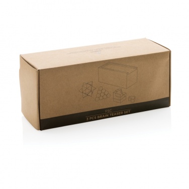 Logo trade mainoslahja ja liikelahja tuotekuva: 3-osainen aivopelisetti
