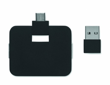 Logotrade mainostuote tuotekuva: 4-porttinen USB-keskitin