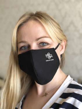 Logotrade liikelahja tuotekuva: BLACK-BLACK puuvillamaski 140116500
