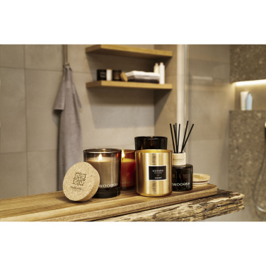 Logo trade mainoslahjat ja liikelahjat kuva: Wooosh-tuoksukynttilänvihreät yrtit