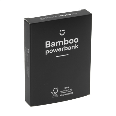 Logotrade mainoslahja tuotekuva: Bamboo 4000 Powerbank ulkoinen laturi