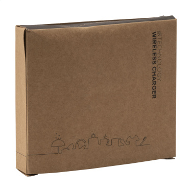 Logotrade liikelahja mainoslahja kuva: Bamboo 10W Wireless Charger langaton pikalaturi